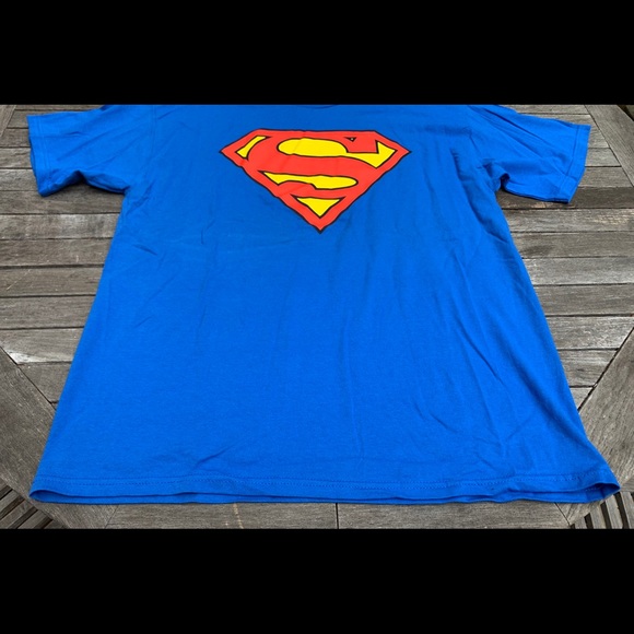 Adult Superman T-Shirt Blue X-L - Picture 7 of 9